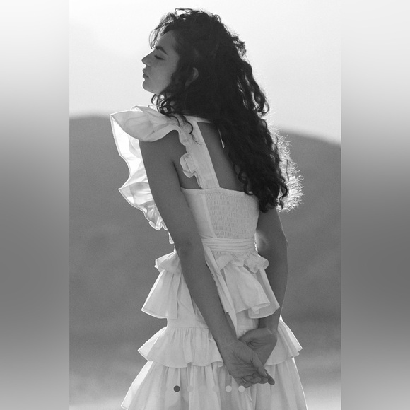 Ruffled halter Mini Dress. NWT! Size L. - Picture 4 of 12